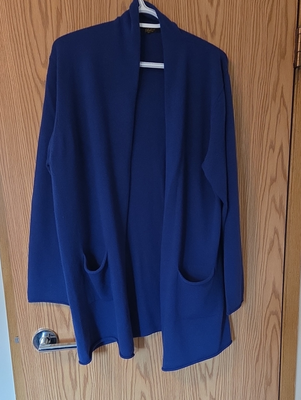 Open-Front Blue Women's Duster Cardigan